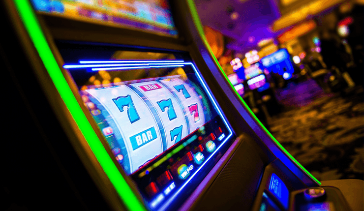 A slot machine, one of the most popular Nevada gambling options. 