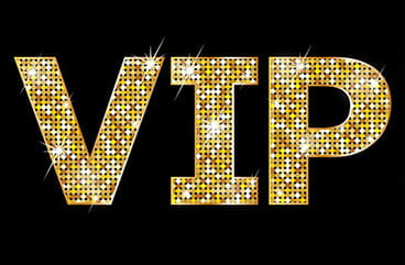 VIP written in gold.