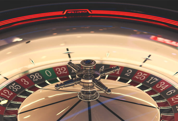 A roulette wheel.