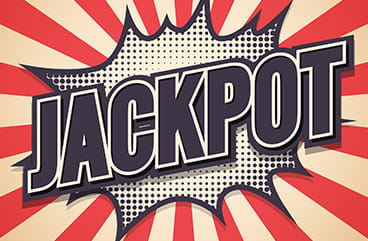 The word jackpot written in bold letters.