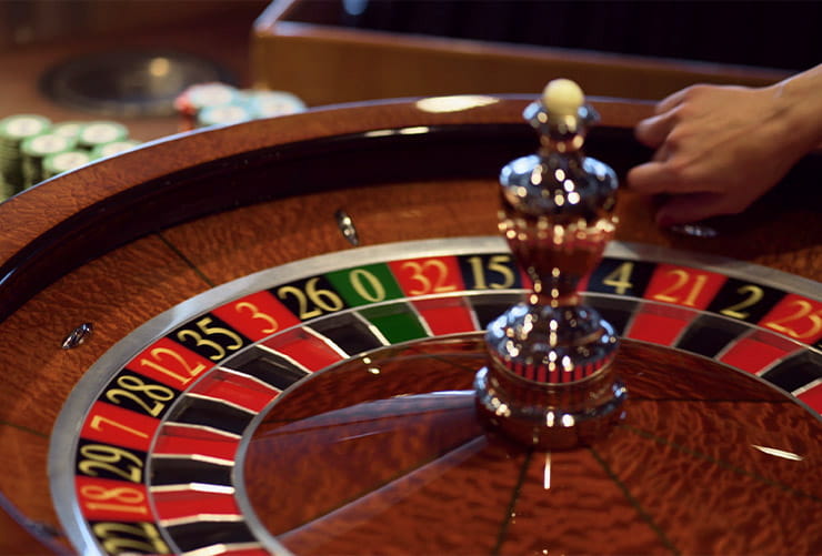 A roulette wheel.